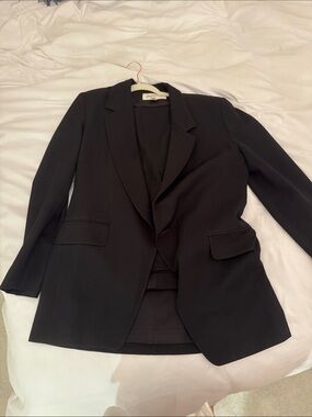 Jones New York Black Single-Breasted Women Suit